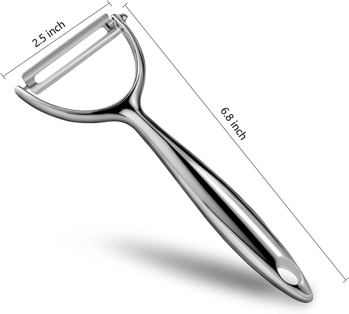 All Stainless Steel Peeler – Multi-Functional Y-Shaped Fruit & Vegetable Peeler with Ergonomic Handle, Durable & Easy to Clean