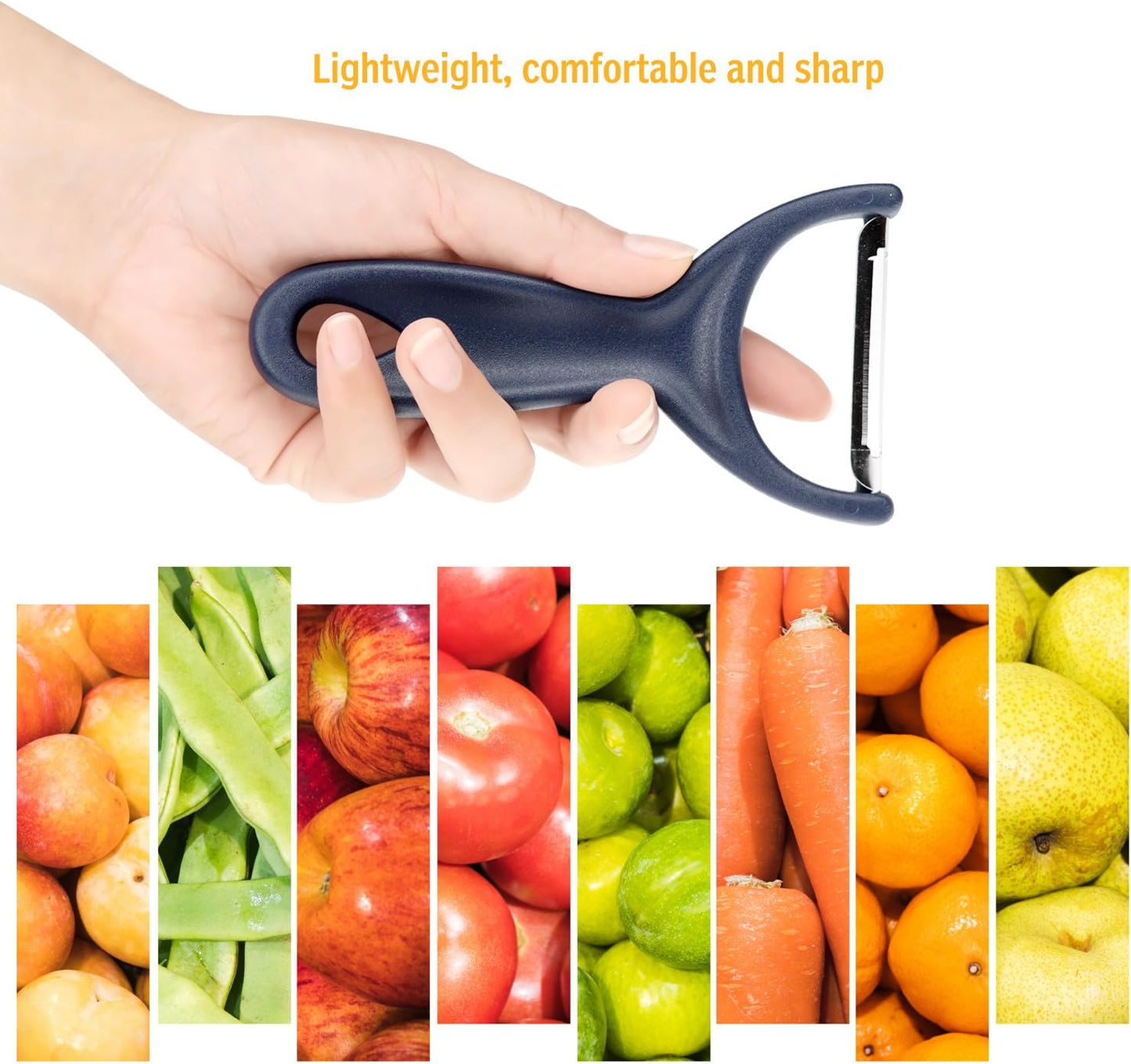 Ceramic Blade Peeler – Multi-Functional Fruit & Vegetable Peeler with Ergonomic Non-Slip Handle Lightweight, Durable & Easy to Clean