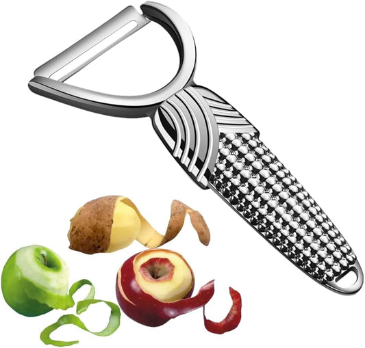 Creative Stainless Steel Peeler - 6.29 - inch Handle + 2.59 - inch Blade, 101g, Kitchen Fruit & Vegetable Peeling Tool