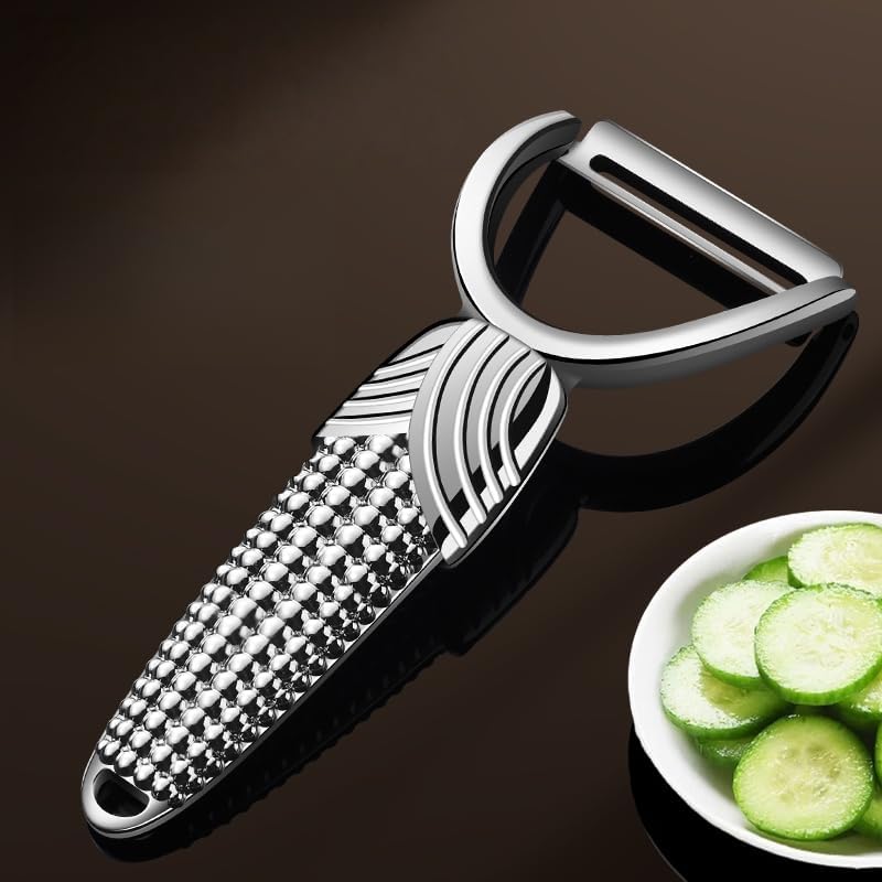 Creative Stainless Steel Peeler - 6.29 - inch Handle + 2.59 - inch Blade, 101g, Kitchen Fruit & Vegetable Peeling Tool