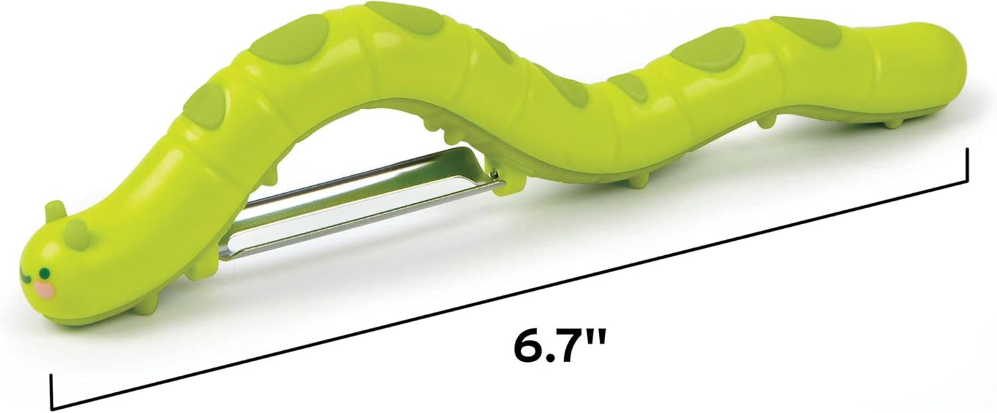 Want to make kitchen prep fun and easy? This 6.7 - inch (about 17.02 cm) caterpillar - shaped peeler is your must - have kitchen gem!