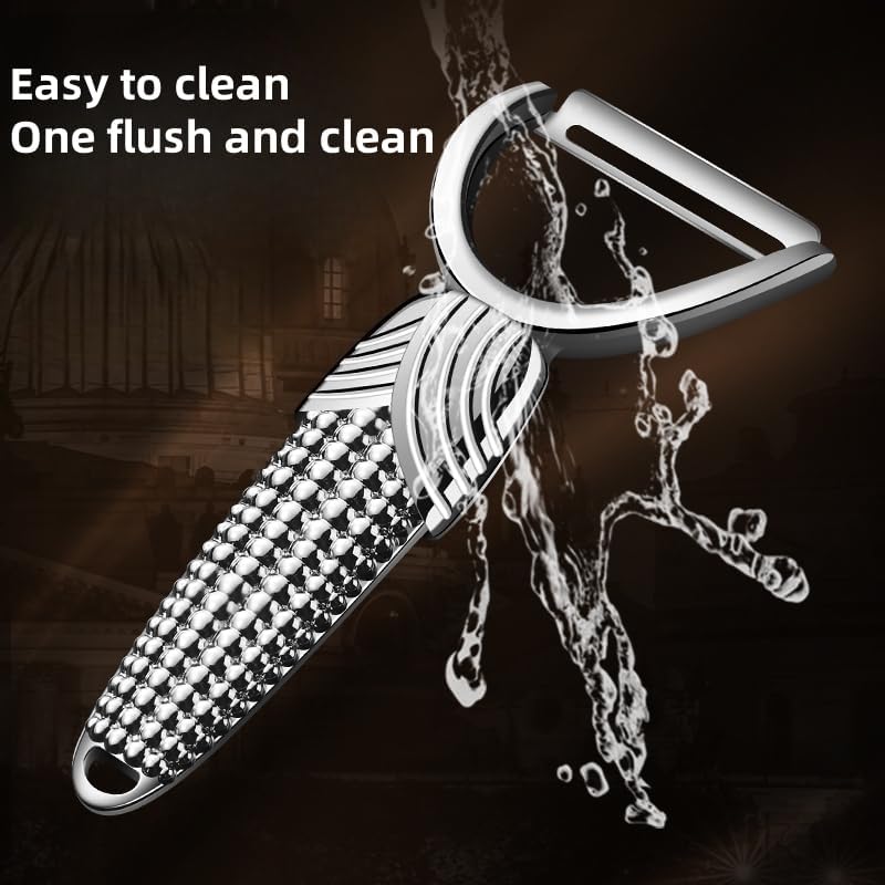 Creative Stainless Steel Peeler - 6.29 - inch Handle + 2.59 - inch Blade, 101g, Kitchen Fruit & Vegetable Peeling Tool