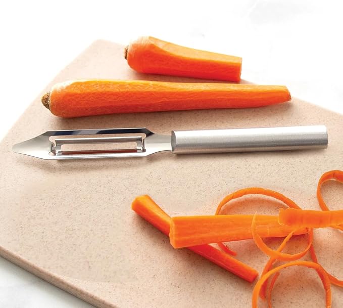 Stainless Steel Straight Peeler – Multi-Functional Kitchen Fruit & Vegetable Peeler with Dual-End Design, Durable & Easy to Clean